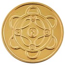 Flor Münze vergoldet